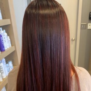 beautiful red hair color Elizabeth Hair Salon Minnetonka