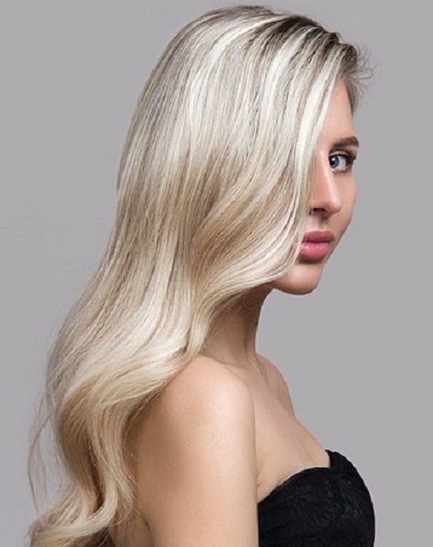 blonde highlights foil Elizabeth hair salon minnetonka