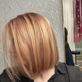 strawberry blonde hair